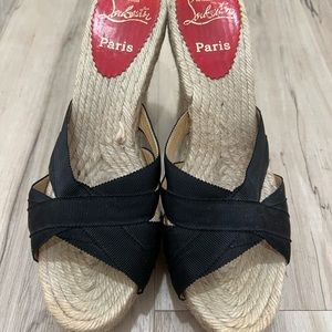 Christian  Louboutin wedges women size 8